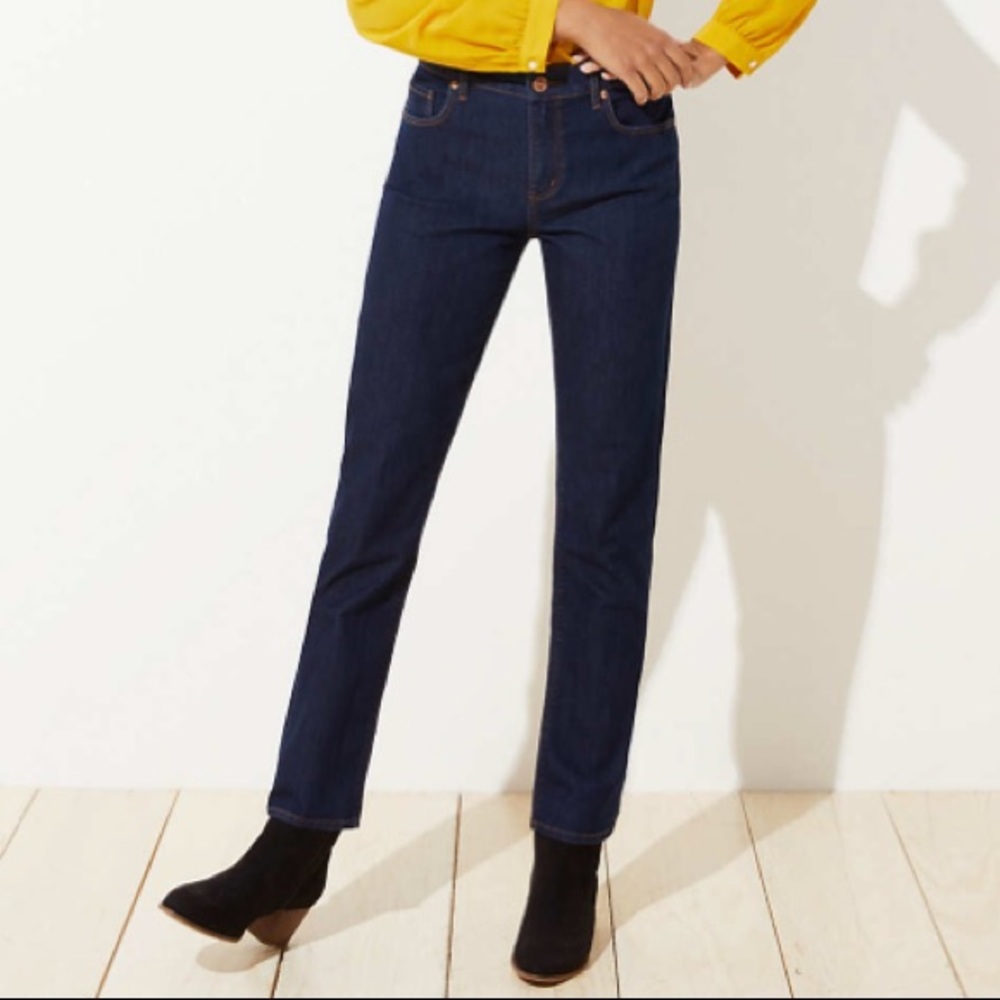 Ann Taylor Loft Dark Wash Blue Jeans
